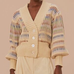 Bold Stitch Knit Cardigan